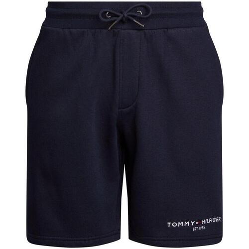 textil Shorts / Bermudas Tommy Hilfiger SMALL TOMMY LOGO SWEATSHORTS Azul