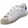Zapatos Hombre Zapatillas bajas 4B12 Sneakers Uomo Bianco/Beige/Blue Evo-u11 Blanco