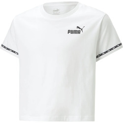 textil Niños Camisetas manga corta Puma POWER Tape Tee G Blanco