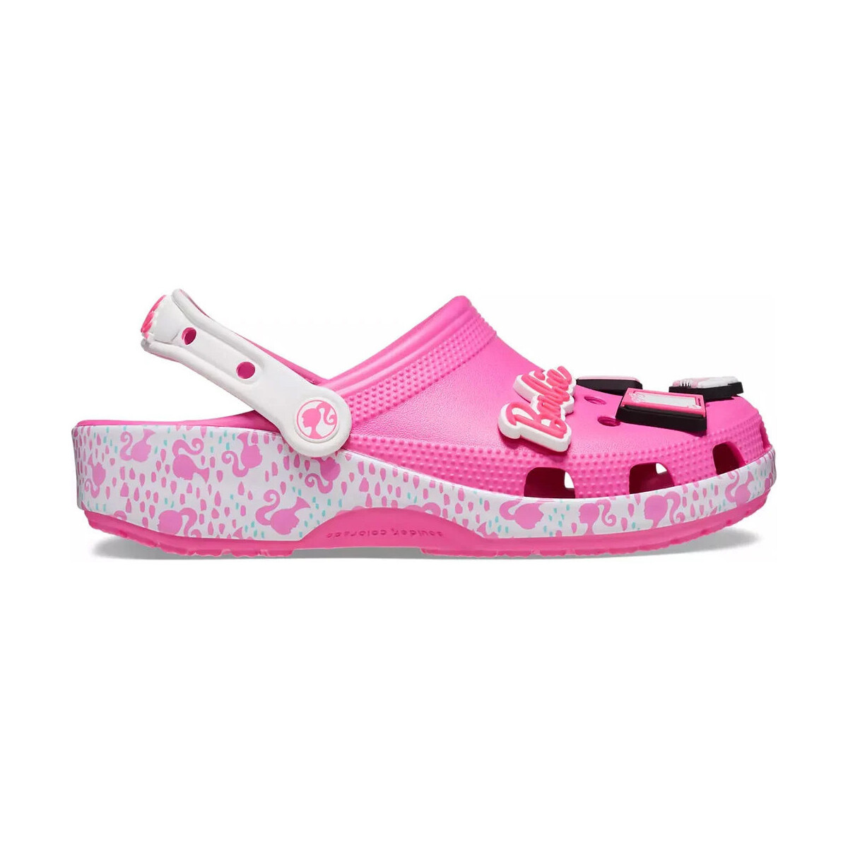 Zapatos Mujer Zuecos (Mules) Crocs Barbie Cls Clog U Rosa