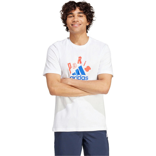 textil Hombre Camisetas manga corta adidas Originals PAR GT1 M Blanco