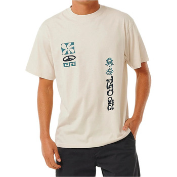 textil Hombre Camisetas manga corta Rip Curl SWC POWER PLANTS TEE Blanco