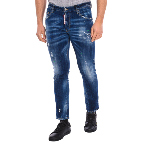textil Hombre Pantalones Dsquared S71LB0635-S30342-470 Azul