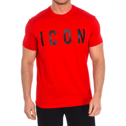 textil Hombre Camisetas manga corta Dsquared S74GD0601-S22427-987X Rojo