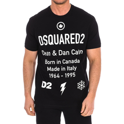 textil Hombre Camisetas manga corta Dsquared S74GD0746-S23009-900 Negro