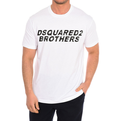 textil Hombre Camisetas manga corta Dsquared S74GD0825-S22427-100 Blanco