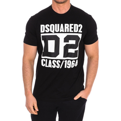 textil Hombre Camisetas manga corta Dsquared S74GD11-69S23009-900 Negro