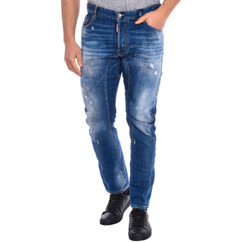 textil Hombre Pantalones Dsquared S74LB0611-S30342-470 Azul