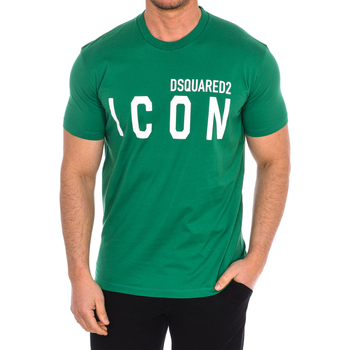 textil Hombre Camisetas manga corta Dsquared S79GC0001-S23009-658 Verde