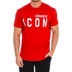 textil Hombre Camisetas manga corta Dsquared S79GC0001-S23009-307 Rojo
