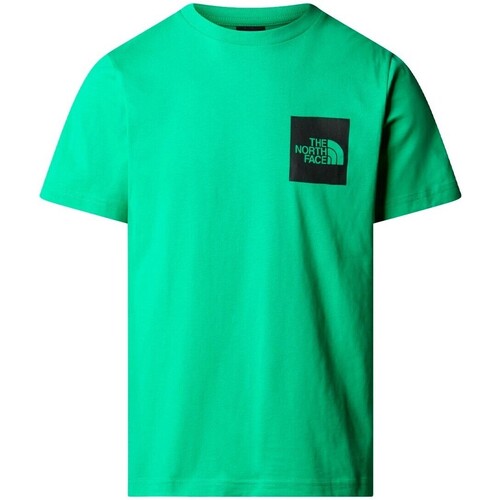 textil Hombre Camisetas manga corta The North Face - Camiseta Box Logo Verde