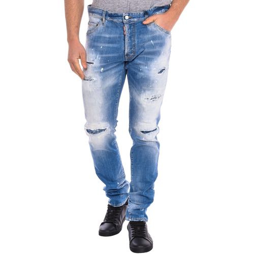 textil Hombre Pantalones Dsquared S74LB0978-S30664-470 Azul