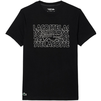 textil Hombre Camisetas manga corta Lacoste TH7505 Negro
