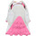 Zapatos Niños Deportivas Moda New Balance 327 Toile Enfant Grey Signal Pink Gris
