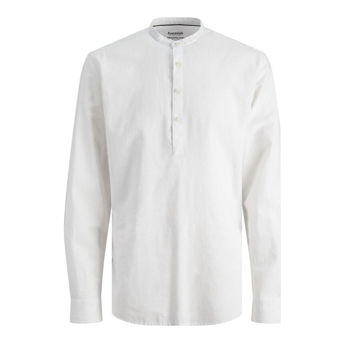 textil Hombre Camisas manga larga Jack & Jones 12248410 SUMMER TUNIC-WHITE Blanco