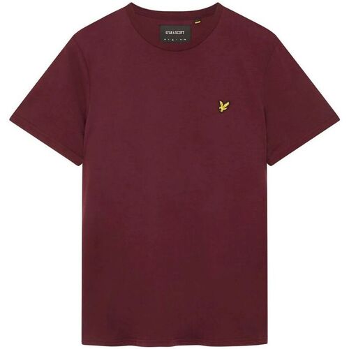 textil Hombre Tops y Camisetas Lyle & Scott TS400VOGX PLAIN SHIRT-Z562 BURGUNDY Rojo