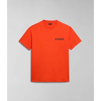textil Hombre Tops y Camisetas Napapijri S-TAHI NPA4HQA-A63 ORANGE SPICY Naranja