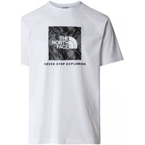 textil Hombre Tops y Camisetas The North Face NF0A87NJ M SS RAGLAN REDBOX TEE-ZI5 WHITE Blanco