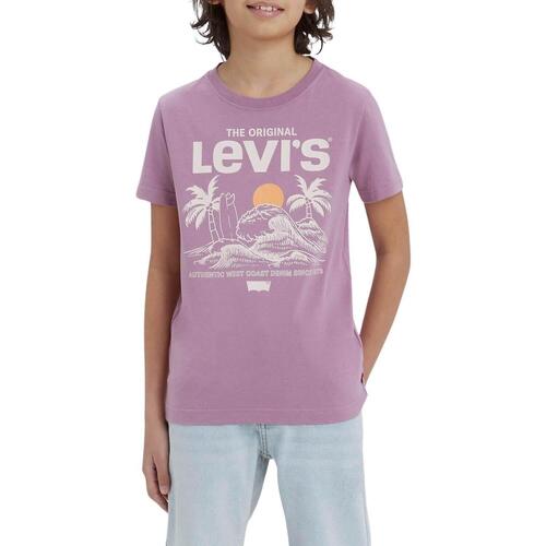 textil Niño Camisetas manga corta Levi's EK294-PAA Violeta