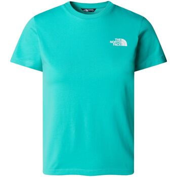 textil Niños Tops y Camisetas The North Face NF0A87T4 TEEN SS SIMPLE DOME TEE-PIN DOME turchese