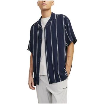 textil Hombre Camisas manga larga Jack & Jones 12252536 Azul