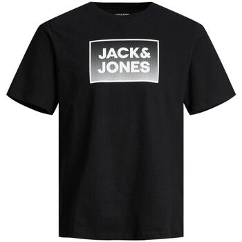 textil Hombre Tops y Camisetas Jack & Jones 12249331 STEEL-BLACK Negro