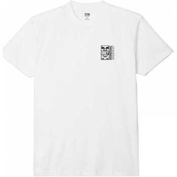 textil Hombre Tops y Camisetas Obey icon split Blanco