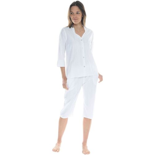textil Mujer Pijama Pilus HORTENSE Blanco