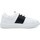 Zapatos Mujer Deportivas Moda Twin Set Sneaker Bassa In Pelle C/Banda Colorata Blanco