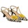 Zapatos Mujer Mocasín Ezzio zapato combinado print leo con metal fabricado en españa Blanco