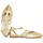 Zapatos Mujer Mocasín Top3 bailarina con pulsera abierta lateral Oro