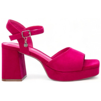 Zapatos Mujer Mocasín Xti sandalia antelina con plataforma Rosa