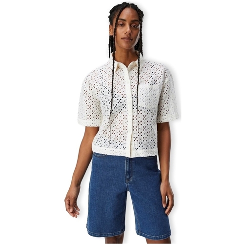 textil Mujer Tops / Blusas Object Emilia Shirt S/S - Sands Beige
