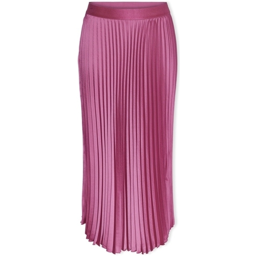 textil Mujer Faldas Y.a.s YAS Noos Celine Skirt - Raspberry Rose Rosa