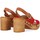Zapatos Mujer Sandalias Chika 10 SAN MARINO 12 Rojo