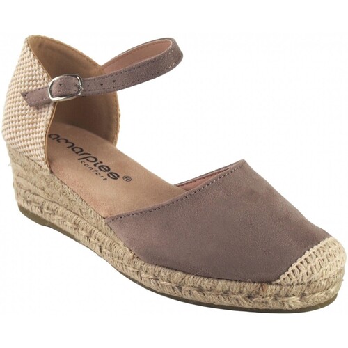 Zapatos Mujer Multideporte Amarpies Zapato señora  26481 acx taupe Marrón