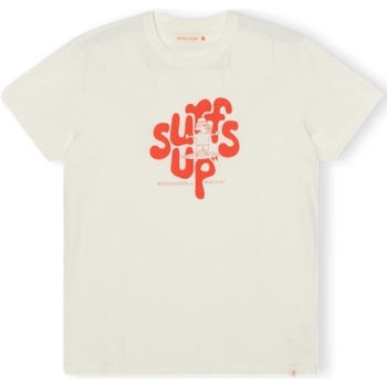 textil Hombre Tops y Camisetas Revolution T-Shirt Regular 1344 SUF - Off White Blanco