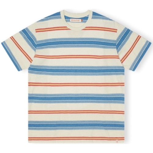 textil Hombre Tops y Camisetas Revolution T-Shirt Loose 1363 - Blue Multicolor