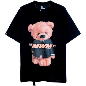 textil Hombre Camisetas manga corta Mod Wave Movement - Camiseta Teddy Negro