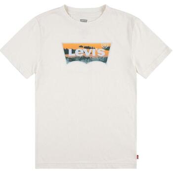 textil Niño Tops y Camisetas Levi's LVB AOP BATWING TEE Blanco