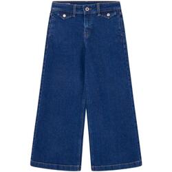textil Niña Pantalones Pepe jeans WIDE LEG JEANS MW JR Azul