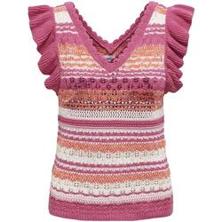 textil Mujer Tops y Camisetas Only ONLFREIDA LIFE SL V-NECK Rosa