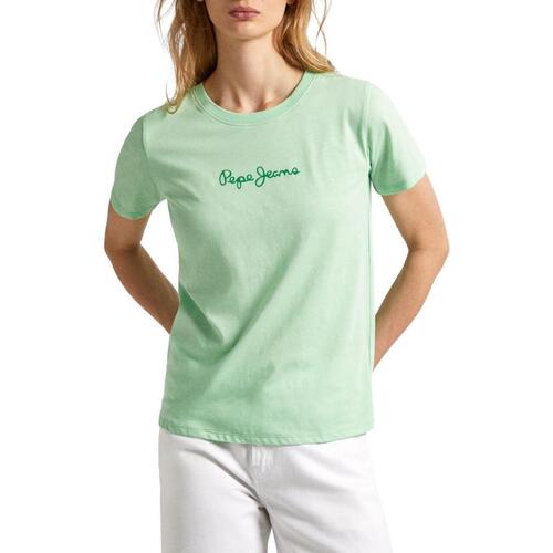 textil Mujer Tops y Camisetas Pepe jeans LORETTE Verde