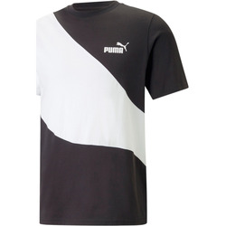 textil Hombre Camisetas manga corta Puma POWER Cat Tee Negro