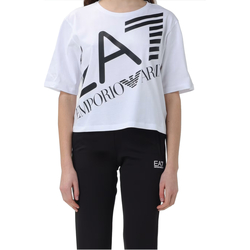 textil Mujer Camisetas manga corta Emporio Armani EA7 3DTT23-TJRQZ Blanco