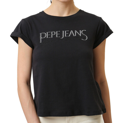 textil Mujer Tops y Camisetas Pepe jeans  Negro