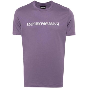 textil Hombre Camisetas manga corta Emporio Armani - Camiseta Con Logo Estampado Multicolor