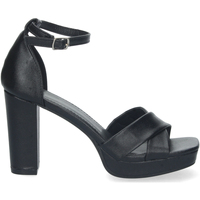 Zapatos Mujer Zapatos de tacón Nobrand Sandalia de Tacón con Hebilla Negro