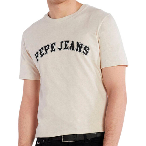 textil Hombre Camisetas manga corta Pepe jeans  Beige