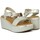 Zapatos Mujer Sandalias Kennebec SANDALIAS DE PIEL METALIZADA PARA MUJER  QUEBEC-505 ORO Oro